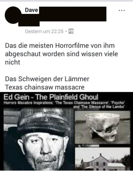 22 idiotische aussagen in facebookgruppen ed gein