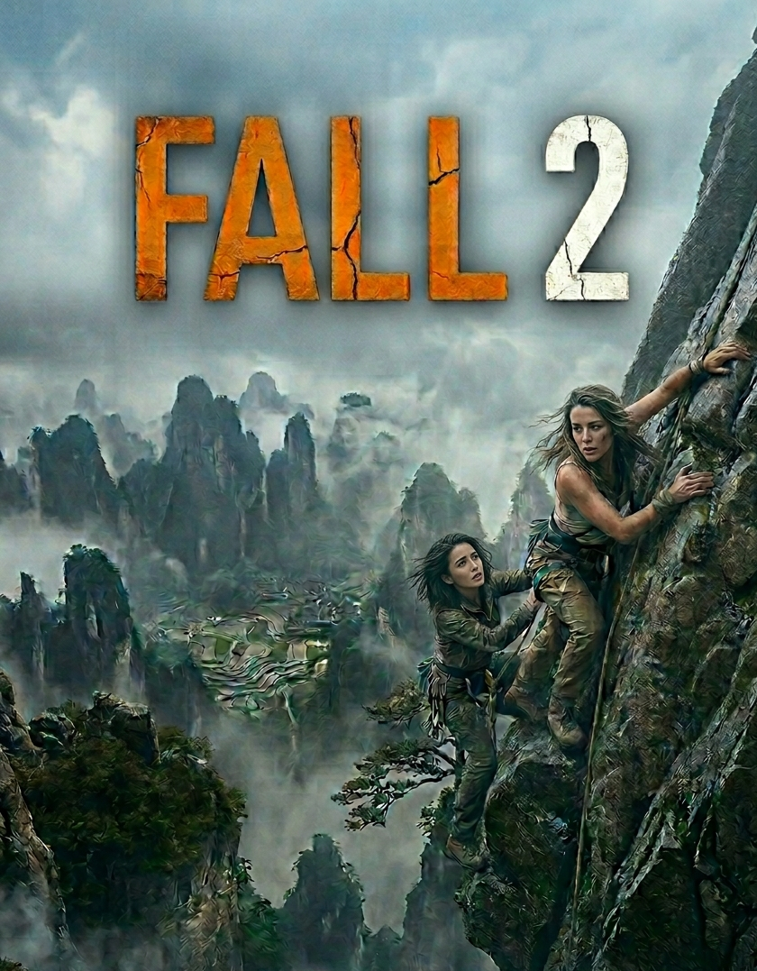 zwei frauen klettern in Fall 2 auf dem plank walk